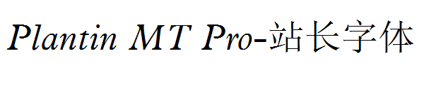Plantin MT Pro字体转换